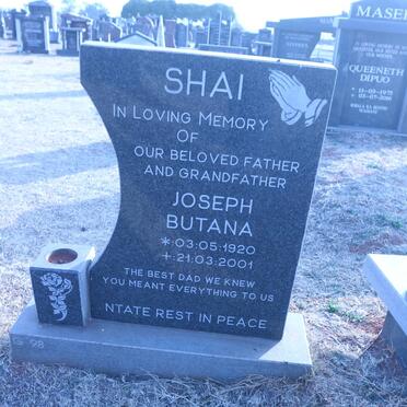 SHAI Joseph Butana 1920-2001