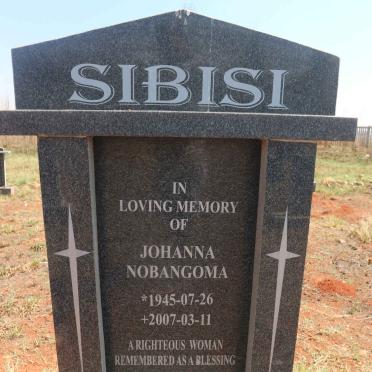 SIBISI Johanna Nobangoma 1945-2007 