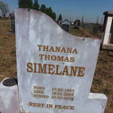 SIMELANE Thanana Thomas 1967-2009