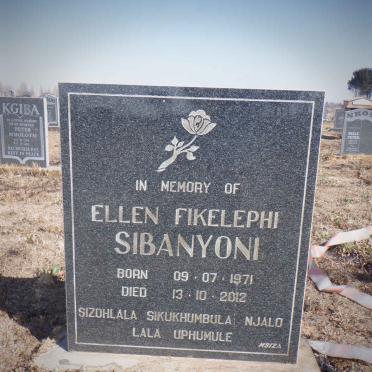 SIBANYONI Ellen Fikelephi 1971-2012