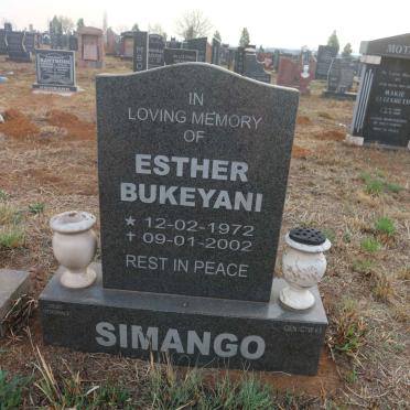 SIMANGO Esther Bukeyani 1972-2002 