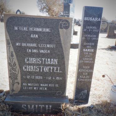 SMITH Christiaan Christoffel 1928-1974 &amp; Susara 1932-2013