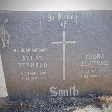 SMITH Allan Bernard 1912-1971 &amp; Thora Beatrice 1912-1995