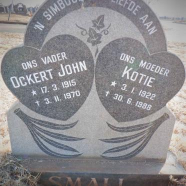 SMALL Ockert John 1915-1970 &amp; Kotie 1922-1988