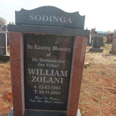SODINGA William Zolani 1963-2004 