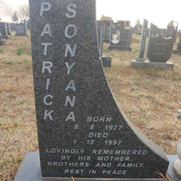 SONYANA Patrick 1977-1997 