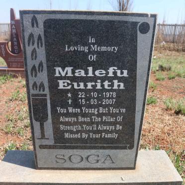 SOGA Malefu Eurith 1978-2007 