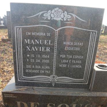 SOUSA Manuel Xavier, de 1944-2005 