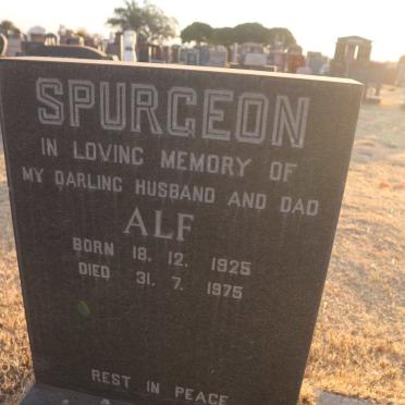 SPURGEON Alf 1925-1975