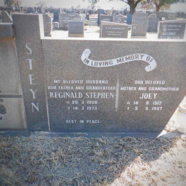 STEYN Reginald Stephen 1908-1973 &amp; Joey 1912-1997