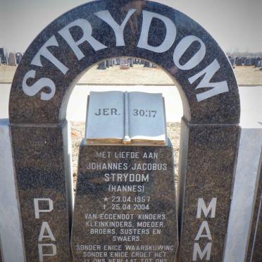 STRYDOM Johannes Jacobus 1957-2004 &amp; Martie 1959-
