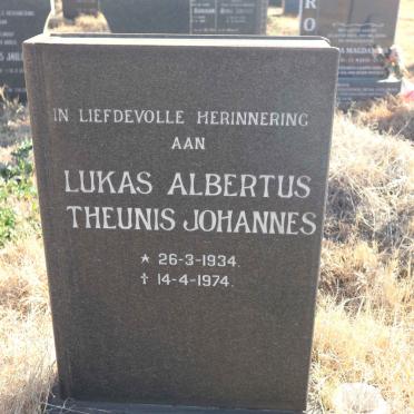 STIMIE Lukas Albertus Theunis Johannes 1934-1974