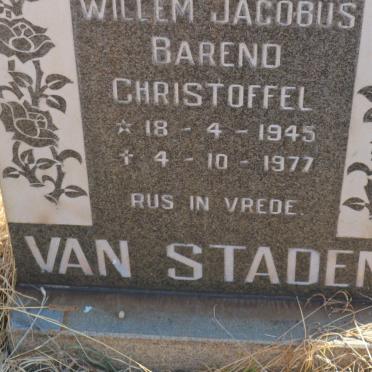 STADEN Willem Jacobus Barend Chistoffel, van 1945-1977