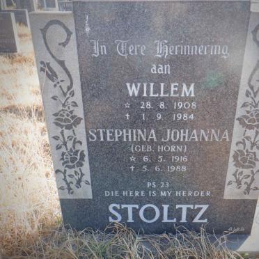 STOLTZ Willem 1908-1984 &amp; Stephina Johanna HORN 1916-1988