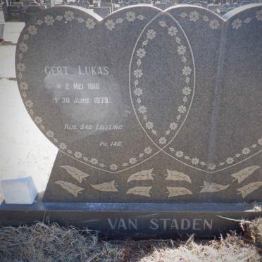 STADEN Gert Lukas, van 1916-1973