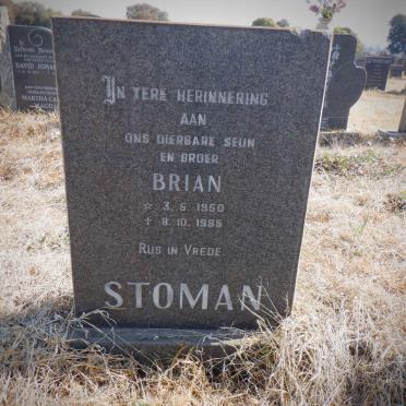 STOMAN Brian 1950-1985