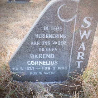 SWART Barend Cornelius 1937-1983