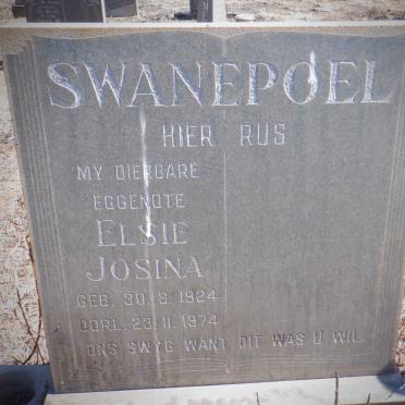 SWANEPOEL Elsie Josina 1924-1974