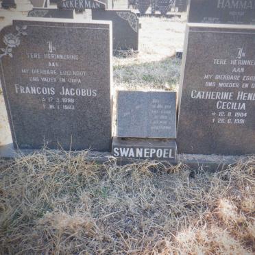 SWANEPOEL Francois Jacobus 1898-1983 &amp; Catherine Hendrina Cecilia 1904-1991