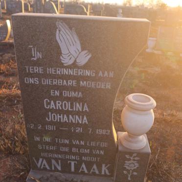 TAAK Carolina Johanna, van 1911-1983