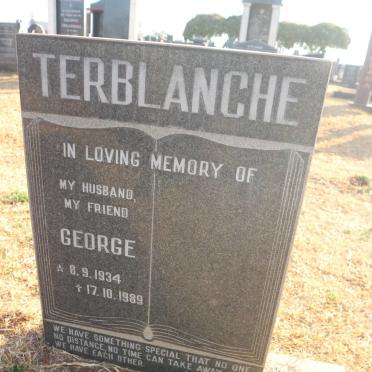 TERBLANCHE George 1934-1989