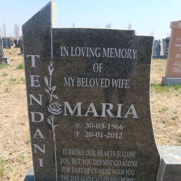 TENDANI Maria 1966-2012