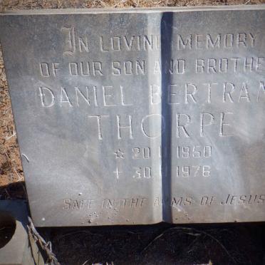 THORPE Daniel Bertram 1950-1976