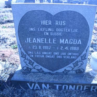 TONDER Jeanelle Magda, van 1987-1988