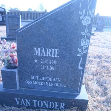 TONDER Marie, van 1948-2010