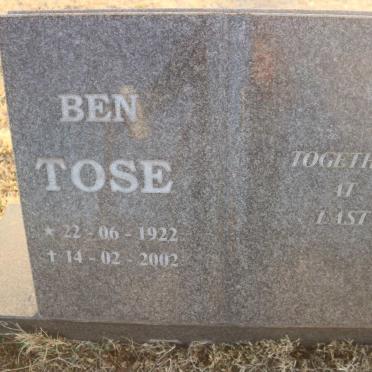 TOSE Ben 1922-2002
