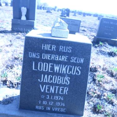 VENTER Lodewikcus Jacobus 1974-1974