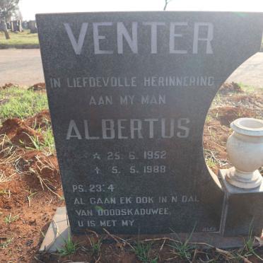VENTER Albertus 1952-1988