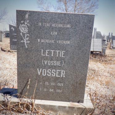 VOSSER Lettie 1929-1992