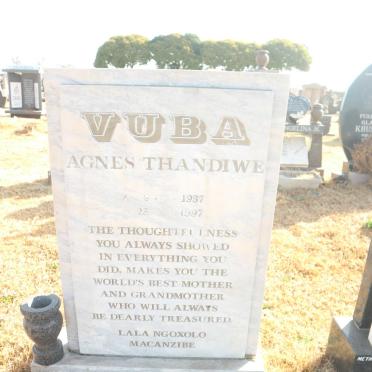 VUBA Agnes Thandiwe 1937-1997