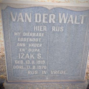 WALT Izak S., van der 1919-1970