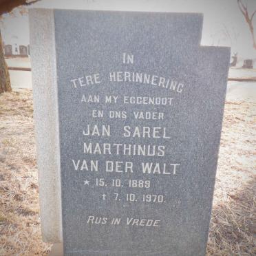 WALT Jan Sarel Marthinus, van der 1889-1970