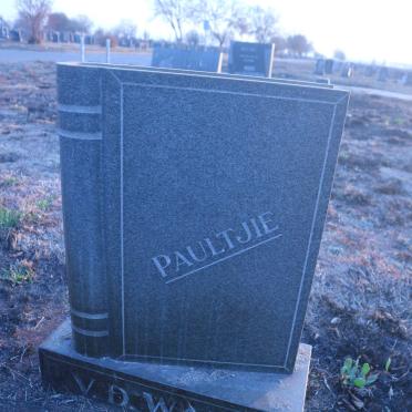 WALT Paultjie, v.d. -1978