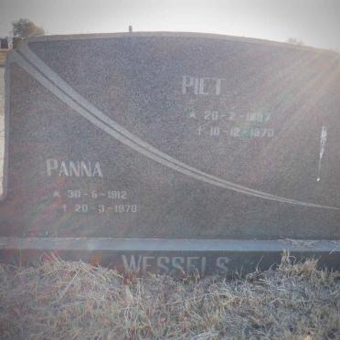 WESSELS Piet 1897-1970 &amp; Panna 1912-1970