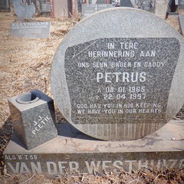 WESTHUIZEN Petrus, van der 1965-1997