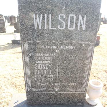 WILSON Sidney George 1925-1989