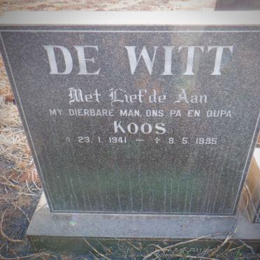 WITT Koos, de 1941-1995