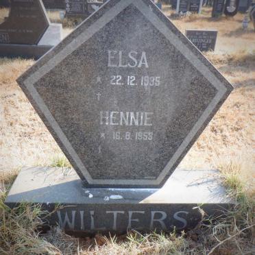 WILTERS Hennie 1953-  :: WILTERS Elsa 1935-