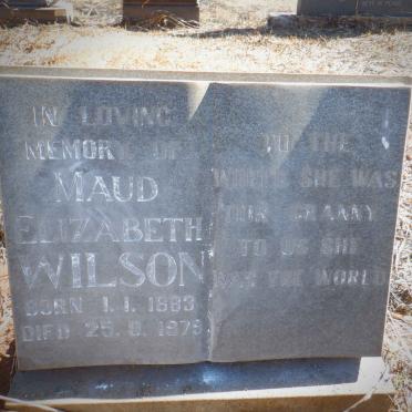 WILSON Maud Elizabeth 1883-1979