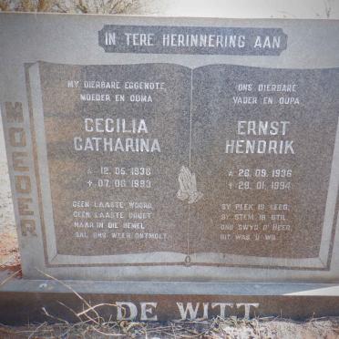 WITT Ernst Hendrik, de 1936-1994 &amp; Cecilia Catharina 1936-1993