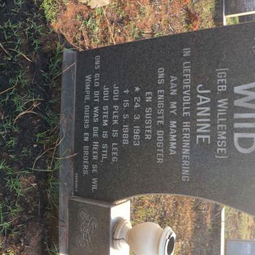 WIID Janine nee WILLEMSE 1963-1988