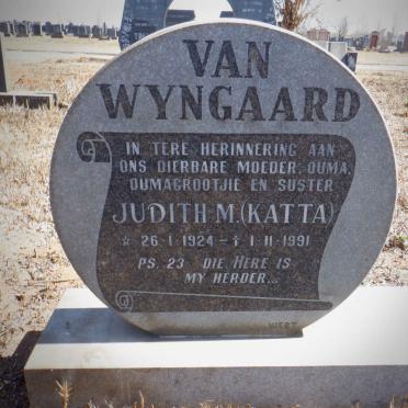 WYNGAARD Judith M., van 1924-1991
