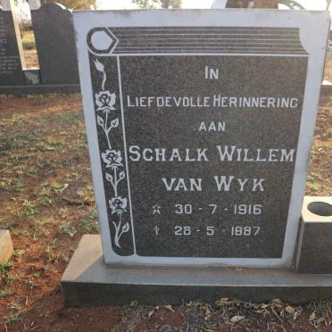 WYK Schalk Willem, van 1916-1987