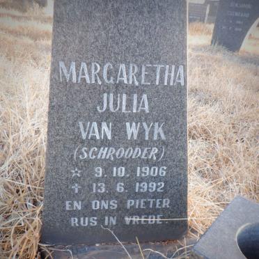 WYK Margaretha Julia, van nee SCHROODER 1906-1992