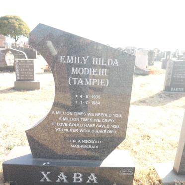 XABA Emily Hilda Modiehi 1935-1984