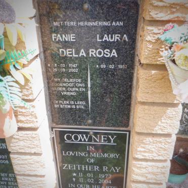 ROSA Fanie, dela 1947-2002 &amp; Laura 1952-  :: COWNER Zeither Ray 1977-2004 